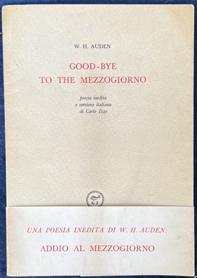 Auden W. H. GOOD-BYE TO THE MEZZOGIORNO 1958