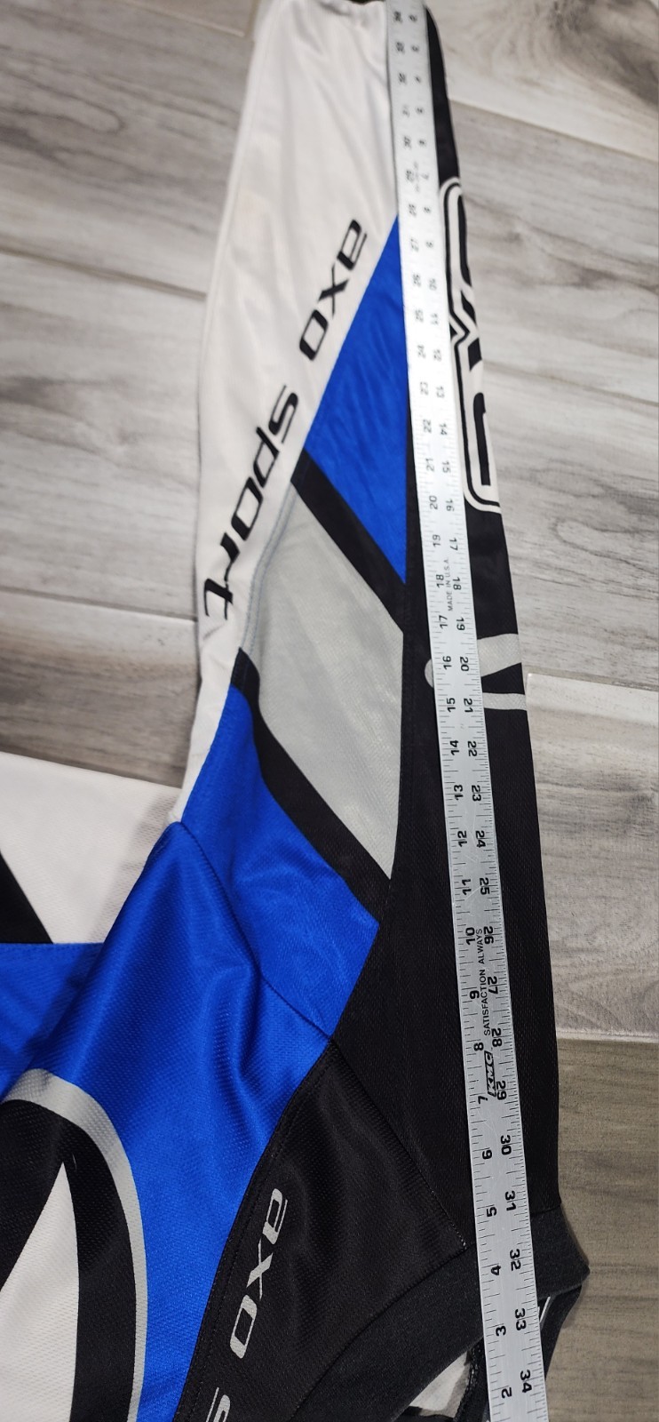 Vintage AXO Royal Blue Motocross Mx Long Sleeve Jersey Large 