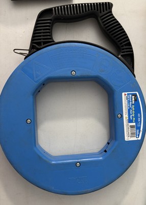 Ideal Tuff-Grip Pro - Blued - Steel Fish Tape 120 FT x 1/8'' 31-056 Used