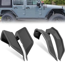 For 2007-2018 Jeep Wrangler JK JKU Front & Rear Fender Flares Tube Mud Guard Kit