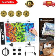 A4 LED Light Pad with Adjustable Brightness - Perfect for Diamond Painting