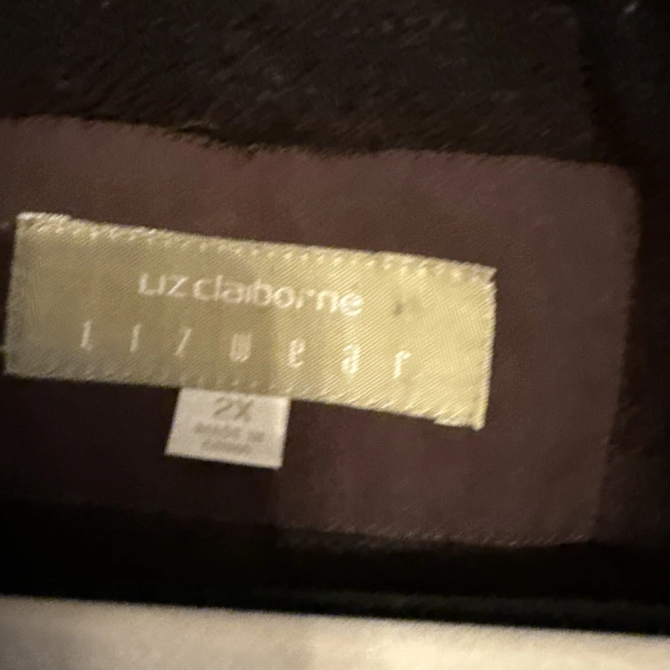 Abrigo Mujer Liz Claiborne Marrón 2x Excelente Estado Foto 2 de 4
