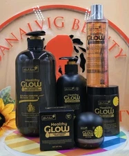 5 In 1 Healthy Glow Ultra  Lotion & Shower Bath, Scrub, oil  And Face Cream Set