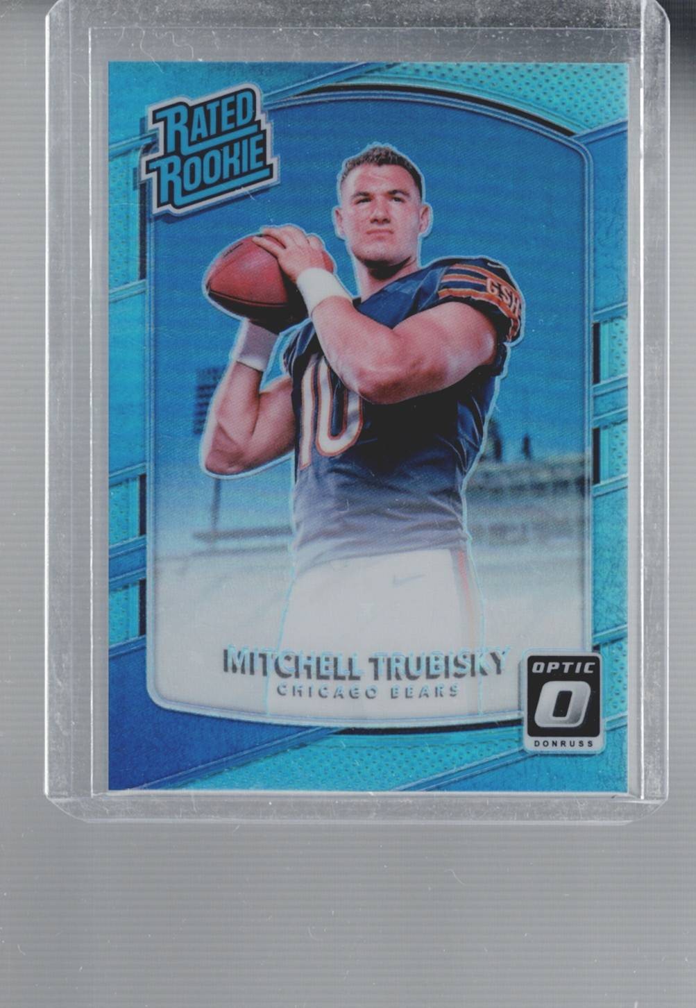 2017 Donruss Optic #178 Mitchell Trubisky Aqua #/299