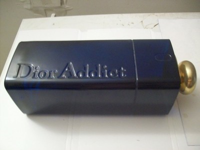 rare huge vintage Factice Display glass gold top Christian Dior Addict new women