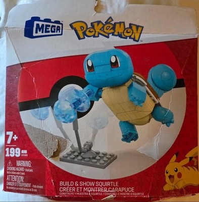 MEGA Pokémon Build & Show Squirtle 199 pcs Set GYH00 w/ Poké Ball Pin 7+