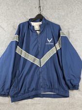 USAF US Air Force WindBreaker PT Jacket Mens XL Short Full Zip USGI Reflective
