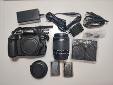 Canon EOS 80D Digital SLR Camera 24.2MP Black Body Only with Battery/Charger