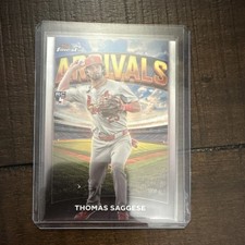 Topps 2025 Finest Arrivals Rookie #A-19 Thomas Saggese Cardinals