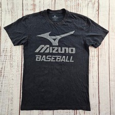 Mizuno Baseball Performance Black Short Sleeve Cotton Blend T-Shirt Men's S