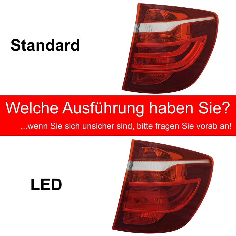 Rücklicht rechts für BMW X3 F25 2010-2017 LED Heckleuchte Rückleuchte Außenteil - Bild 2 von 4