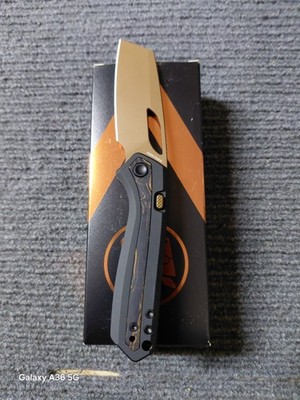 Vosteed Kroc P1802 S35VN Blade Copper Dune Finish And Aluminum Topo G10 Handle !