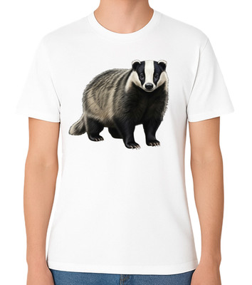 Dachs Tier T-Shirt Tierwelt Natur Grafik Unisex Tee