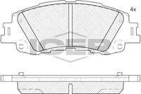Bremsbelagsatz Vorne Akebono-System FüR Toyota Yaris P21 PA1 20-> 04465-K0020