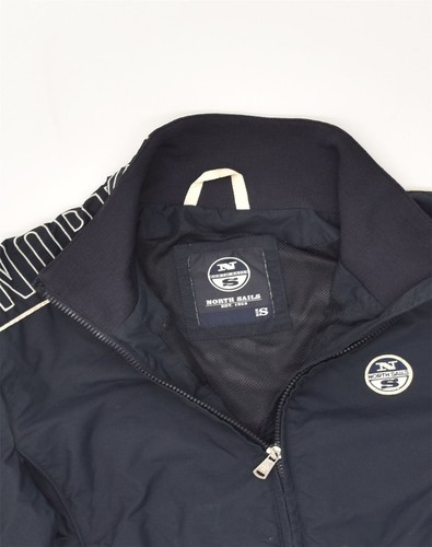 NORTH SAILS Mens Graphic Bomber Jacket UK 36 Small Navy Blue Polyester WG07 - Picture 4 of 4