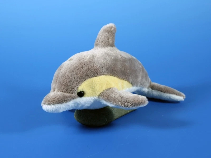 DELPHIN grau Plüschtier Stofftier Plüsch-Kuscheltier Delfin NEU ca. 21 cm