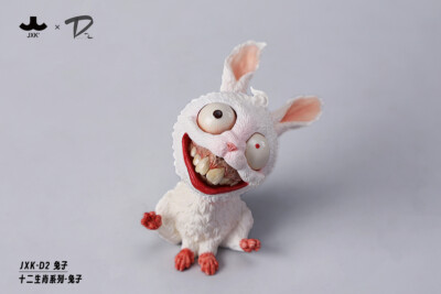 JXK&DOUBLE TWO STUDIO The Chinese Zodiac Series-Rabbit Figurine New In Stock