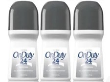 Avon On Duty Original 24 Hour Deodorant Roll-On Antiperspirant 2.6 fl oz 3pk 