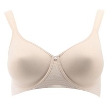 Breezies Floral Stripe Seamless Underwire T-Shirt Bra, Champagne 32DD A478501