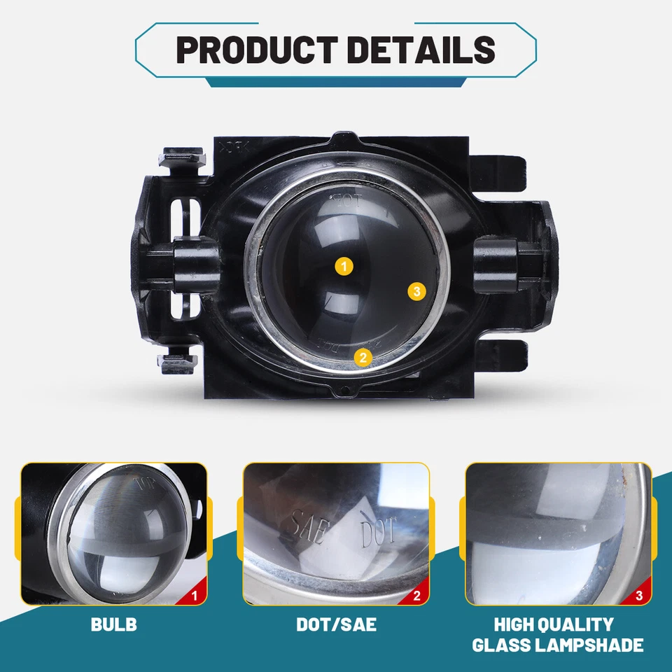 Luces antiniebla para Ford Edge 2007-2010 Ford Mustang 2011-2014/Fusion 2006-2012 Foto 3 de 4