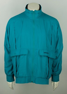 Vintage 80s-90s Adidas Bomber Full Zip Jacket Blue Size 50 | eBay