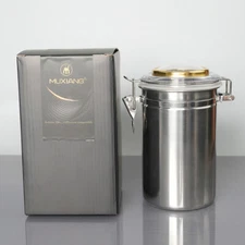 MUXIANG Cigar Humidor Stainless Steel Humiditer Jar Taobacco Storage Gift Box
