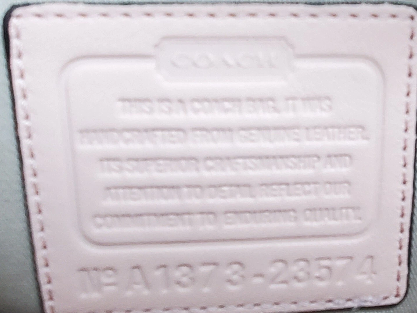 Borsa Coach 23574 Legacy in pelle Haley nuova con etichette colore: blush (rosa tenue)