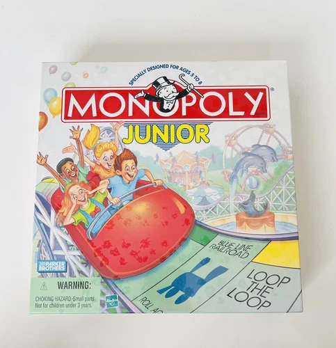 Vintage ‘Monopoly Junior’ Board Game Parker Brothers Hasbro 1999. Factory Sealed