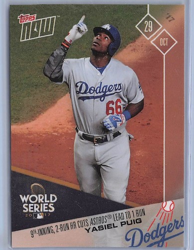 2017 Topps Now 849 Yasiel Puig