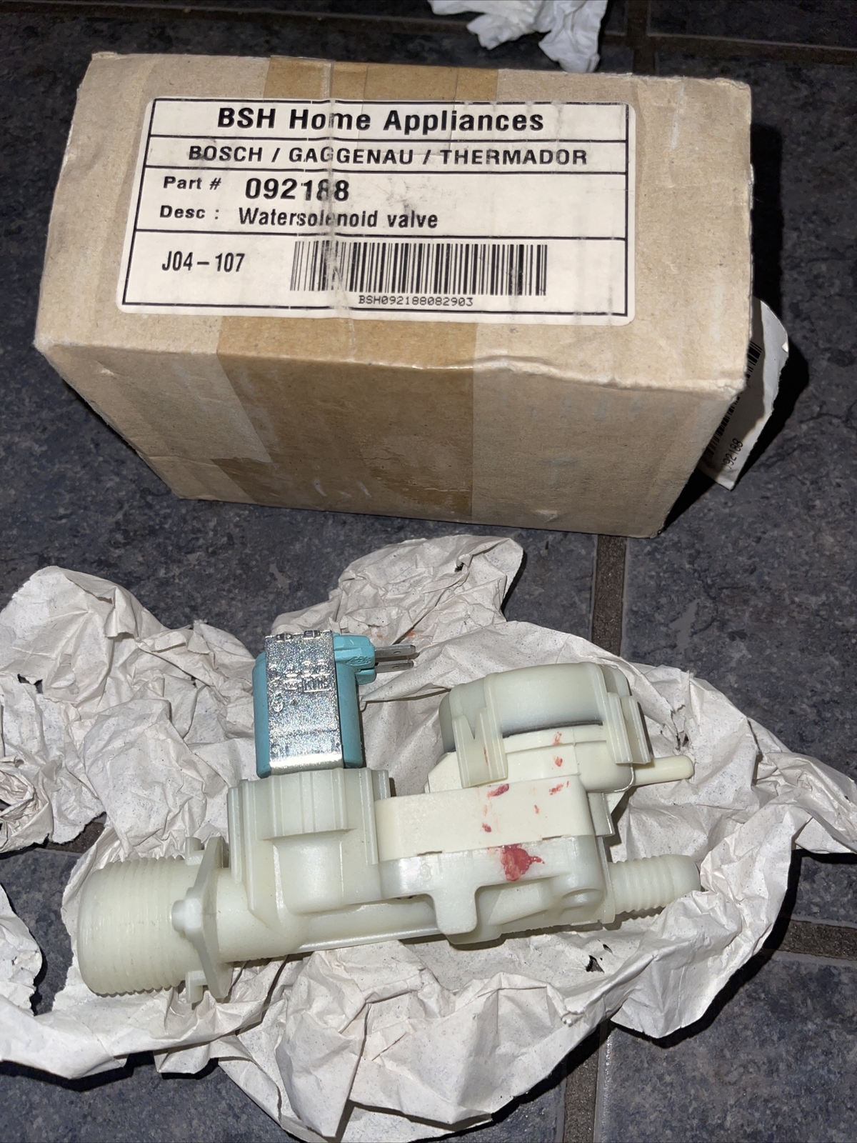 Genuine 092188 Bosch Dishwasher Water Inlet Valve eBay