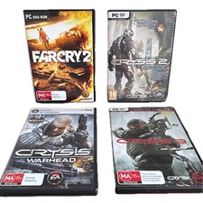 Crysis 2 3 Warhead Far Cry 2 PC DVD Ubisoft Games Trilogy Collection Crytek