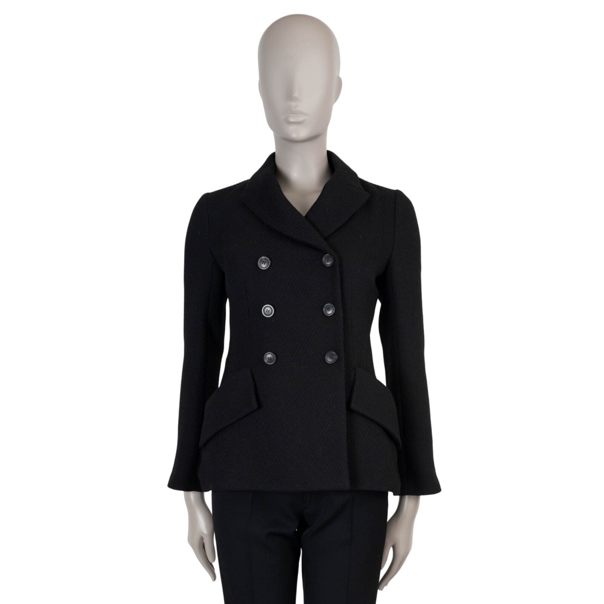 ジャケット・アウター 19AW WOOL LOOSE DOUBLE BREASTED JACKET Winter Men's Double-sided Wool Jacket New Wool Zipper Warm