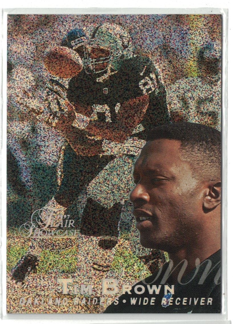 1997 Flair Showcase Row 0 Tim Brown Oakland Raiders #98