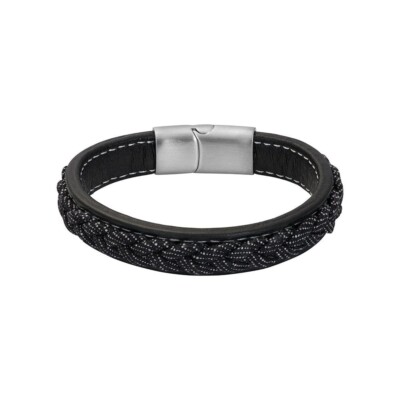 Bracelet noir neuf modèle Don IXXXI avec boîte cadeau étiqueté 54