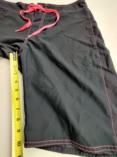 Under Armour Men's 32x11" Black with Pink Stitch Swim Board Shorts - Picture 11 of 11