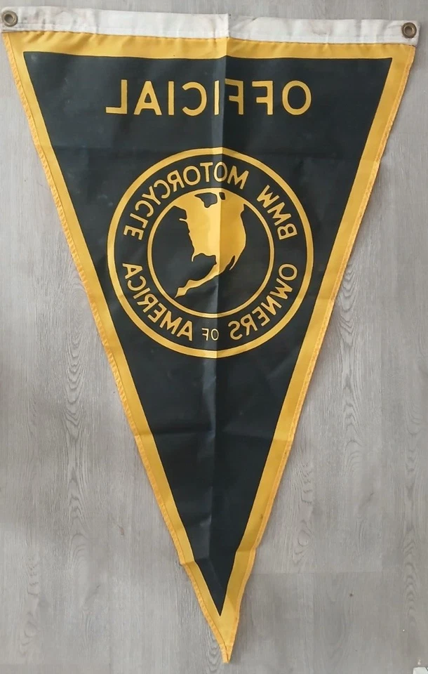 Official BMW Owners of America Flag - Black Yellow - Imagem 2 de 4