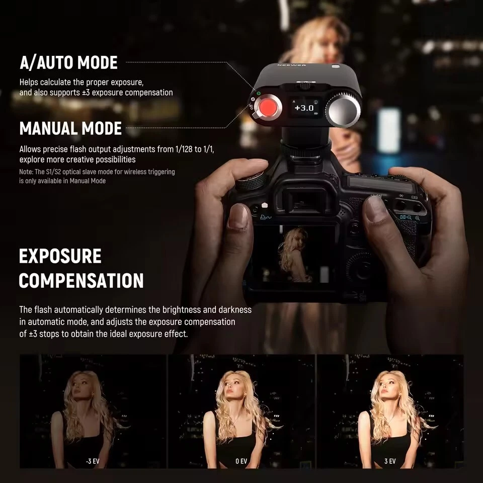 NEEWER Z160 Portable On-Camera Flash Light Speedlite for Sony Canon Nikon Camera - Image 4 of 4