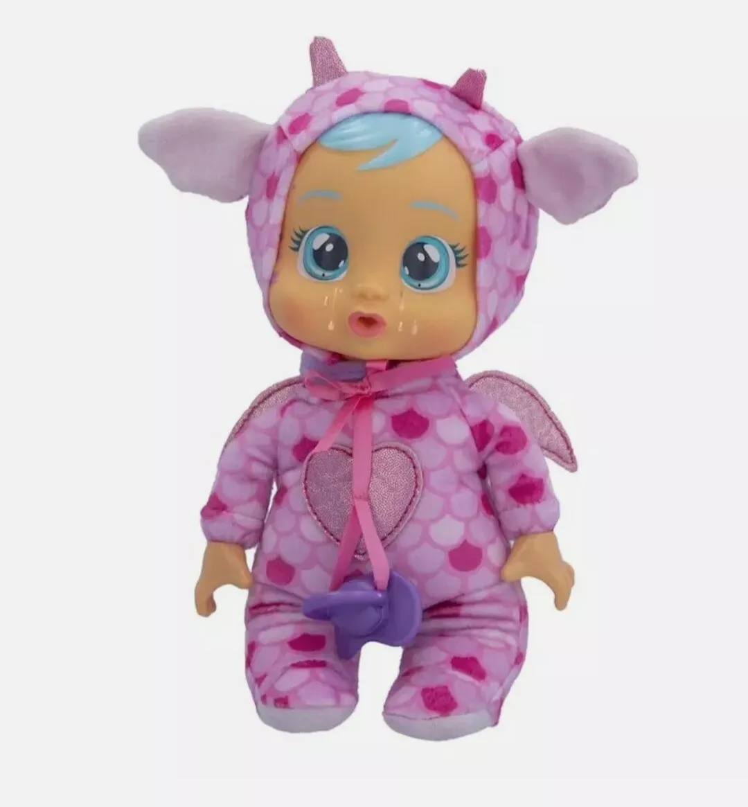 Cry Babies Tiny Cuddles 9 inch Baby Doll Bruny Dragon Costume New with Tags