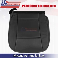 2007-2010 Fits Ford Explorer Sport Trac Driver Bottom Perf Leather Cover Black