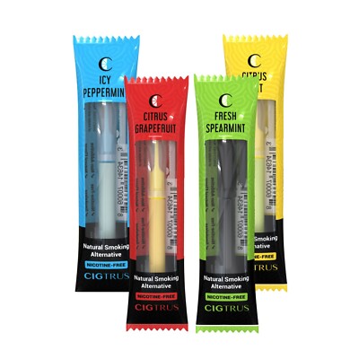 Nicotine-Free Smokeless Inhaler Cravings & Oral Fixation Relief 4 Flavor  Variety