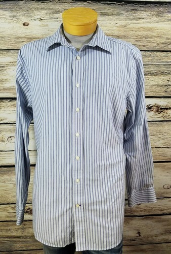 GAP Herren Premium Button Front Langarm Gestreiftes Hemd Baumwolle Gr. XL - Bild 5 von 7