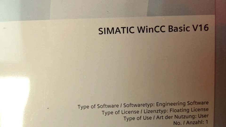 Siemens SIMATIC WinCC Basic V16 Visualisierungs-Software 6AV2100-0AA06-0AA5 - Bild 3 von 4