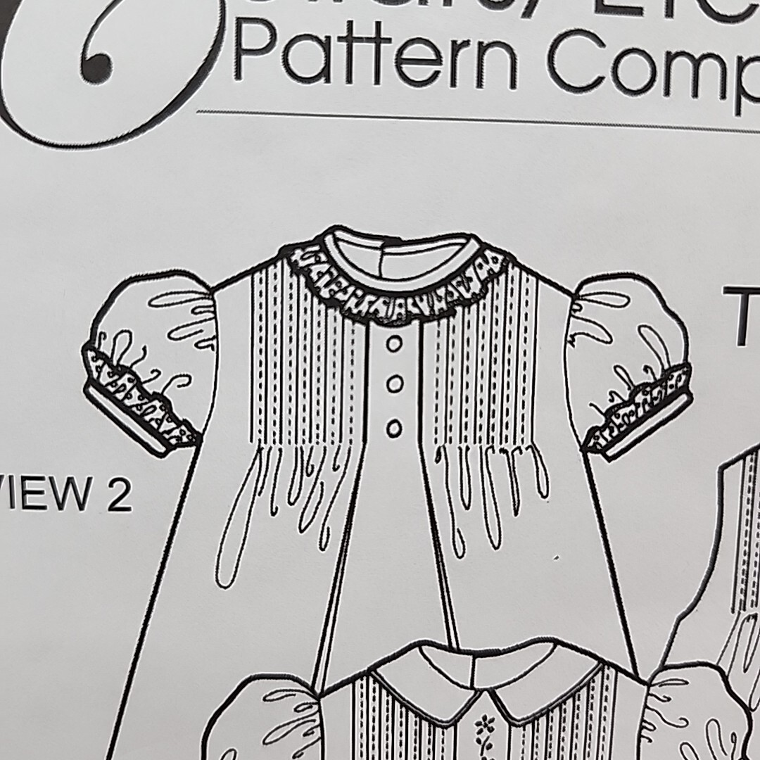 Collars, Etc. Pattern Company Toddler Heirloom The Tuck Dress Size 12 Uncut eBay