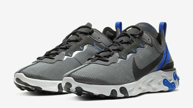 nike react element 55 black blue