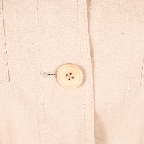 Theory Linen Blend Stretch Beige Lightweight Belted Collared Jacket - SZ S - Picture 3 of 11