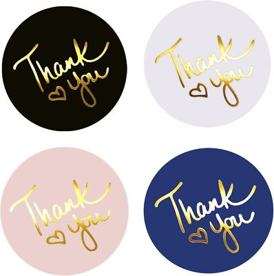 Thank You Stickers | Thank You Stickers for Small 1.5 Inch (500) Classic 2