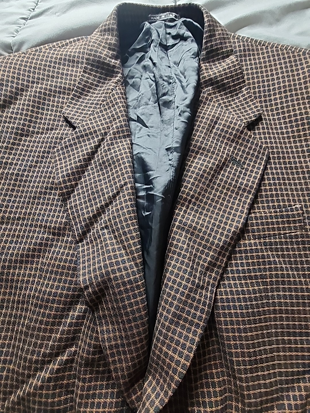 Example Missoni  Men's Two Button Brown Checkered… - image 11