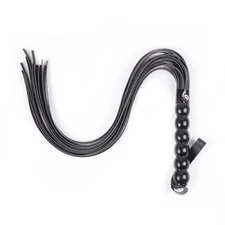 SM PU Leather Slave Adult Tassel Handle Whip for Couples Spanking Flogger Crop