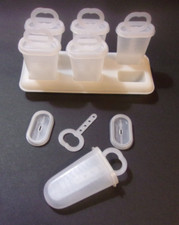 VINTAGE TUPPERWARE ICE TUPS 6 SLOT POPSICLE MOLD SET 481 344 345