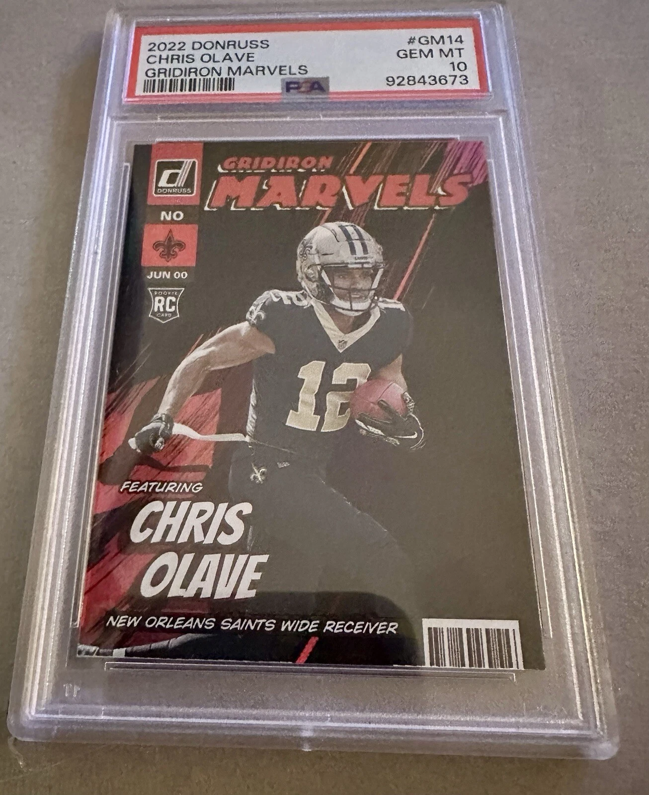 Chris Olave Panini Donruss Gridiron Marvels #GM14 Base